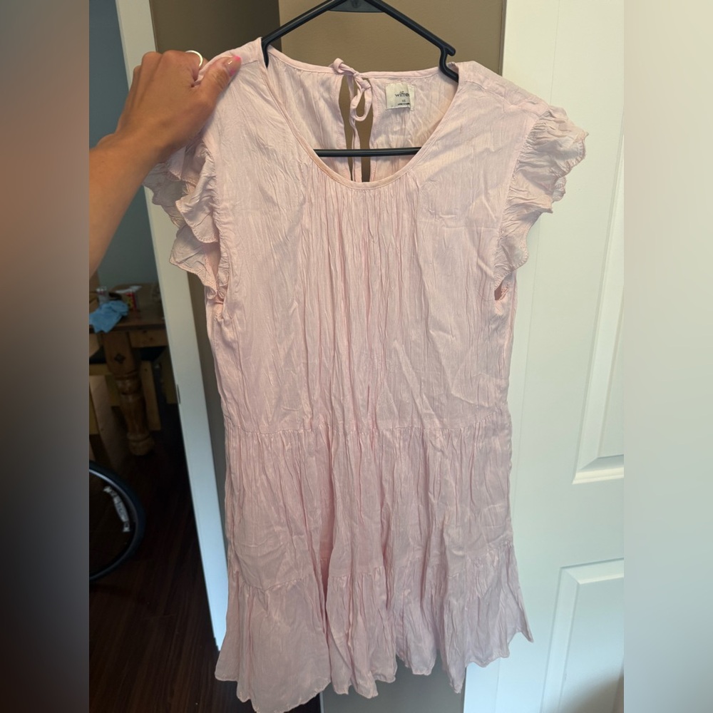 Aritzia Light Pink Flowy Dress
